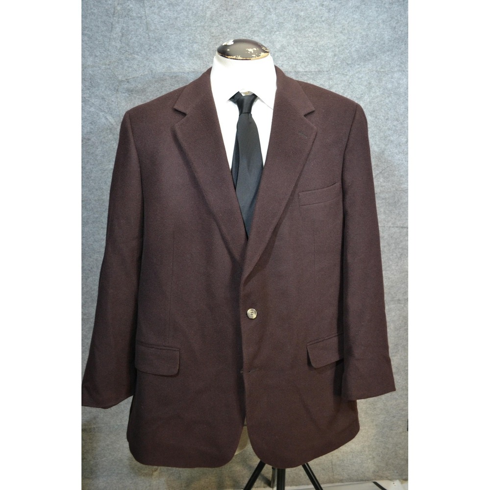 Vintage Brooks Brothers Blazer Mens 48L Brown 100% Camelhair Sport Coat USA